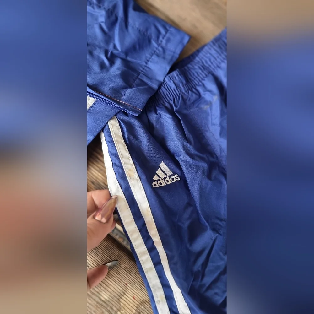 adidas Kids Orange and Blue Track Jacket and Pants Set